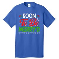 Soon To Be MerryD Engaged Matching Couples Christmas Funny Gift Tall T-Shirt