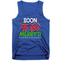 Soon To Be MerryD Engaged Matching Couples Christmas Funny Gift Tank Top