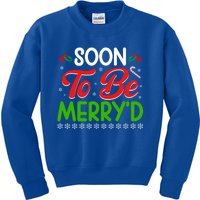 Soon To Be MerryD Engaged Matching Couples Christmas Funny Gift Kids Sweatshirt