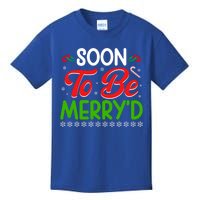 Soon To Be MerryD Engaged Matching Couples Christmas Funny Gift Kids T-Shirt