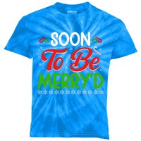 Soon To Be MerryD Engaged Matching Couples Christmas Funny Gift Kids Tie-Dye T-Shirt