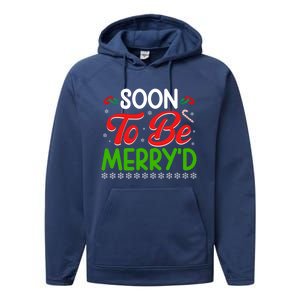 Soon To Be MerryD Engaged Matching Couples Christmas Funny Gift Performance Fleece Hoodie