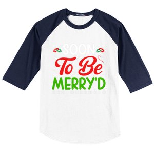 Soon To Be MerryD Engaged Matching Couples Christmas Funny Gift Baseball Sleeve Shirt