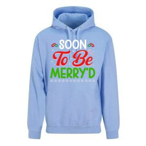 Soon To Be MerryD Engaged Matching Couples Christmas Funny Gift Unisex Surf Hoodie