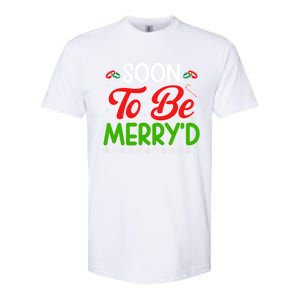 Soon To Be MerryD Engaged Matching Couples Christmas Funny Gift Softstyle CVC T-Shirt