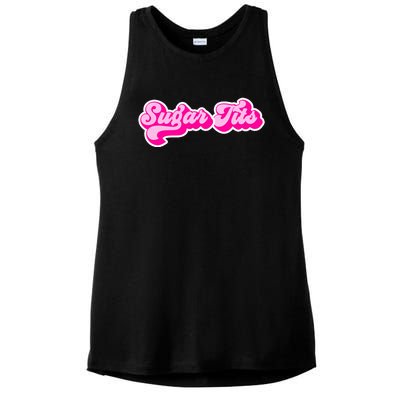 Sugar Tits Bubblegum Ladies PosiCharge Tri-Blend Wicking Tank