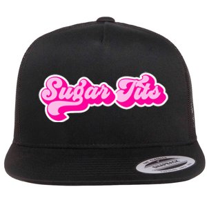 Sugar Tits Bubblegum Flat Bill Trucker Hat