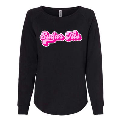 Sugar Tits Bubblegum Womens California Wash Sweatshirt