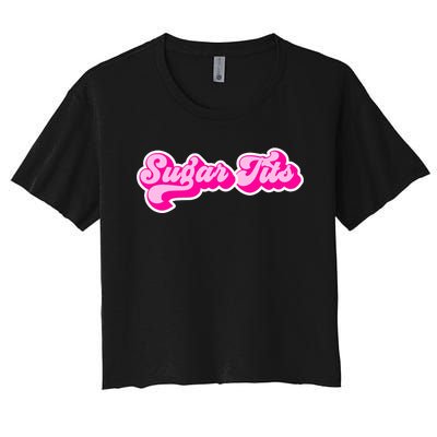 Sugar Tits Bubblegum Women's Crop Top Tee