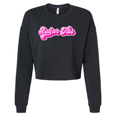 Sugar Tits Bubblegum Cropped Pullover Crew