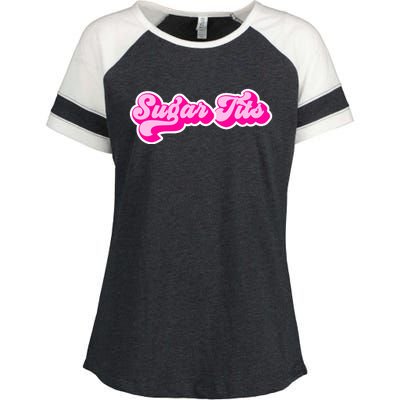 Sugar Tits Bubblegum Enza Ladies Jersey Colorblock Tee