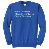 Save The Bees Plant More Trees Earth Day Gift Meaningful Gift Sweatshirt