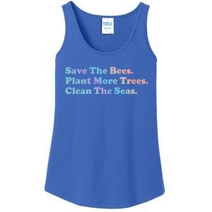 Save The Bees Plant More Trees Earth Day Gift Meaningful Gift Ladies Essential Tank