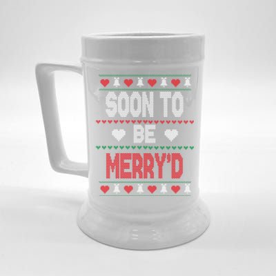 Soon To Be Married MerryD Christmas Bride And Groom Couples Beer Stein