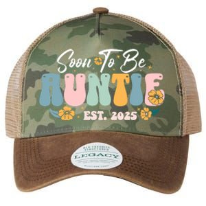 Soon To Be Auntie Est 2025 Legacy Tie Dye Trucker Hat