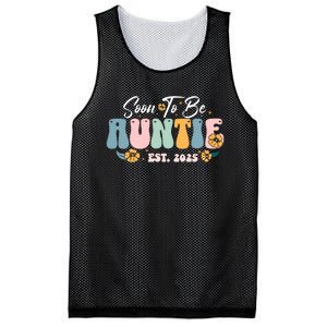 Soon To Be Auntie Est 2025 Mesh Reversible Basketball Jersey Tank