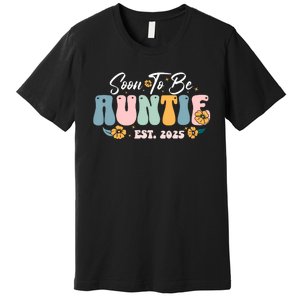 Soon To Be Auntie Est 2025 Premium T-Shirt