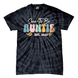 Soon To Be Auntie Est 2025 Tie-Dye T-Shirt