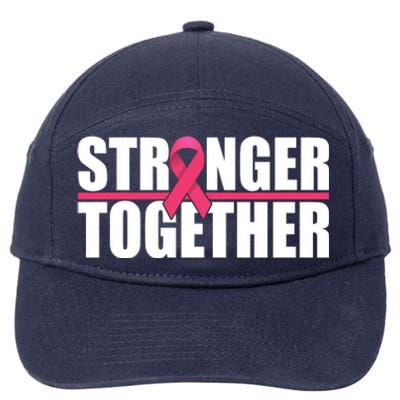 Stronger Together Breast Cancer Awareness 7-Panel Snapback Hat