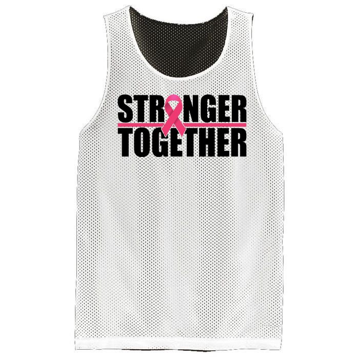 Stronger Together Breast Cancer Awareness Mesh Reversible Basketball Jersey Tank