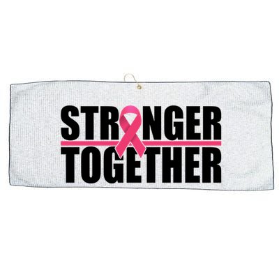 Stronger Together Breast Cancer Awareness Large Microfiber Waffle Golf Towel