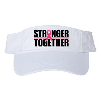 Stronger Together Breast Cancer Awareness Valucap Bio-Washed Visor