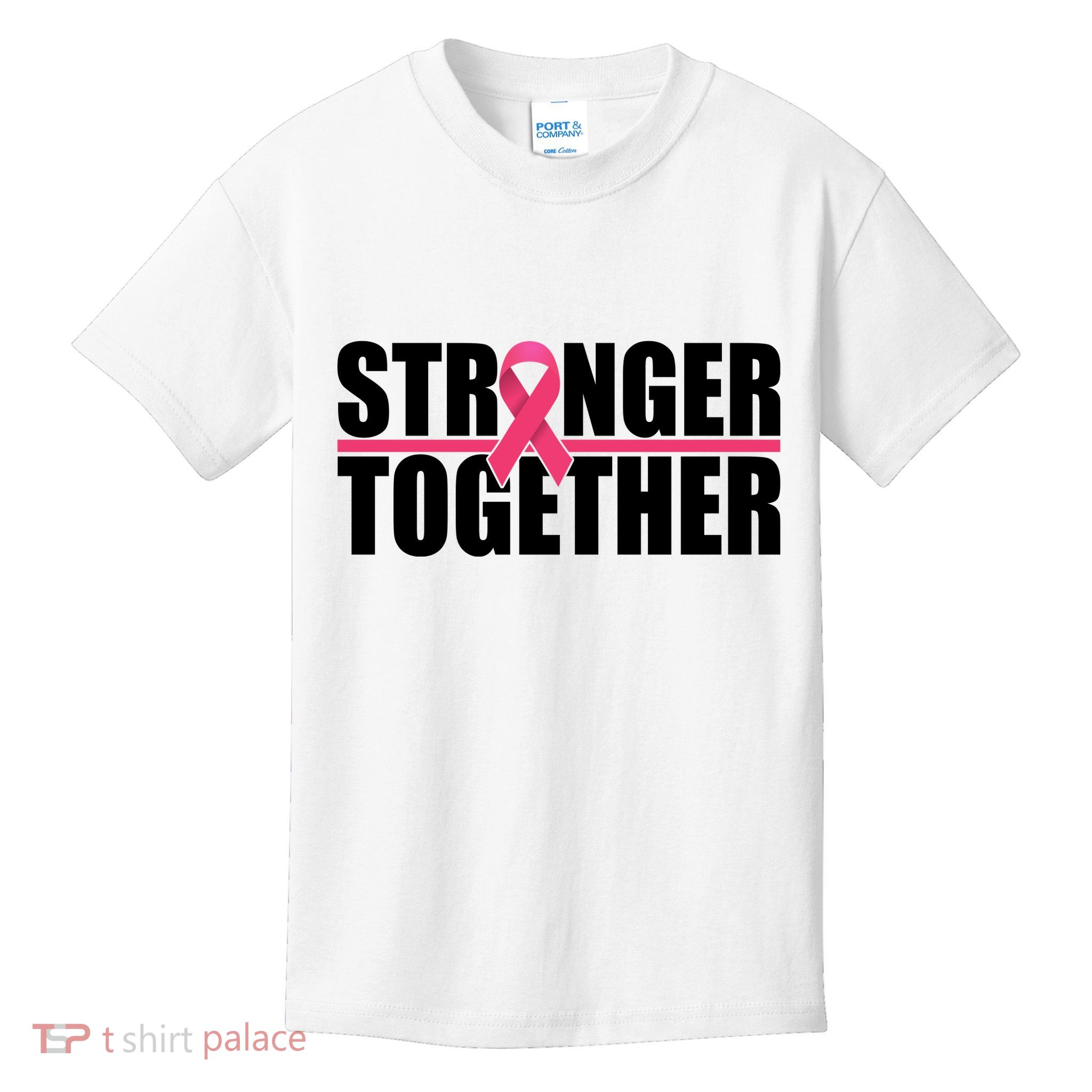 Stronger Together Breast Cancer Awareness Kids T-Shirt
