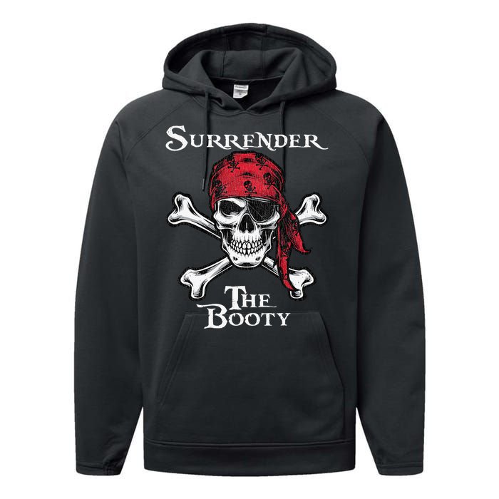 Surrender The Booty Pirate Festival Performance Fleece Hoodie