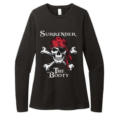 Surrender The Booty Pirate Festival Womens CVC Long Sleeve Shirt