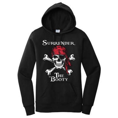 Surrender The Booty Pirate Festival Women's Pullover Hoodie