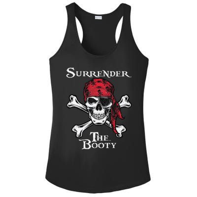 Surrender The Booty Pirate Festival Ladies PosiCharge Competitor Racerback Tank