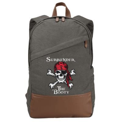 Surrender The Booty Pirate Festival Cotton Canvas Backpack