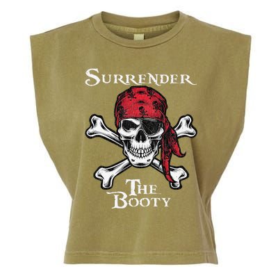 Surrender The Booty Pirate Festival Garment-Dyed Women's Muscle Tee