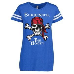 Surrender The Booty Pirate Festival Enza Ladies Jersey Football T-Shirt