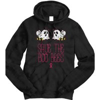 Save The Boobees Boo Bees Breast Cancer Halloween Tie Dye Hoodie