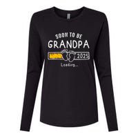 Soon To Be Grandpa 2025 Loading Promoted To Grandpa 2025 Womens Cotton Relaxed Long Sleeve T-Shirt