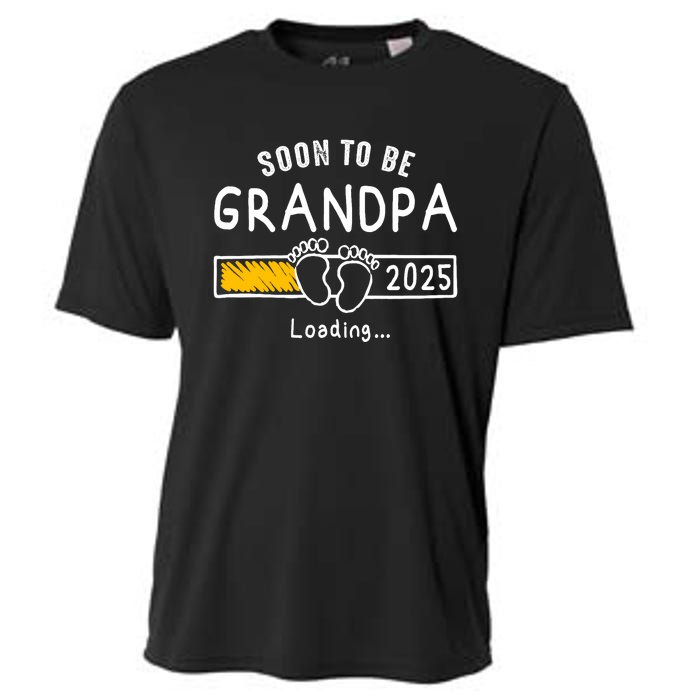 Soon To Be Grandpa 2025 Loading Promoted To Grandpa 2025 Cooling Performance Crew T-Shirt