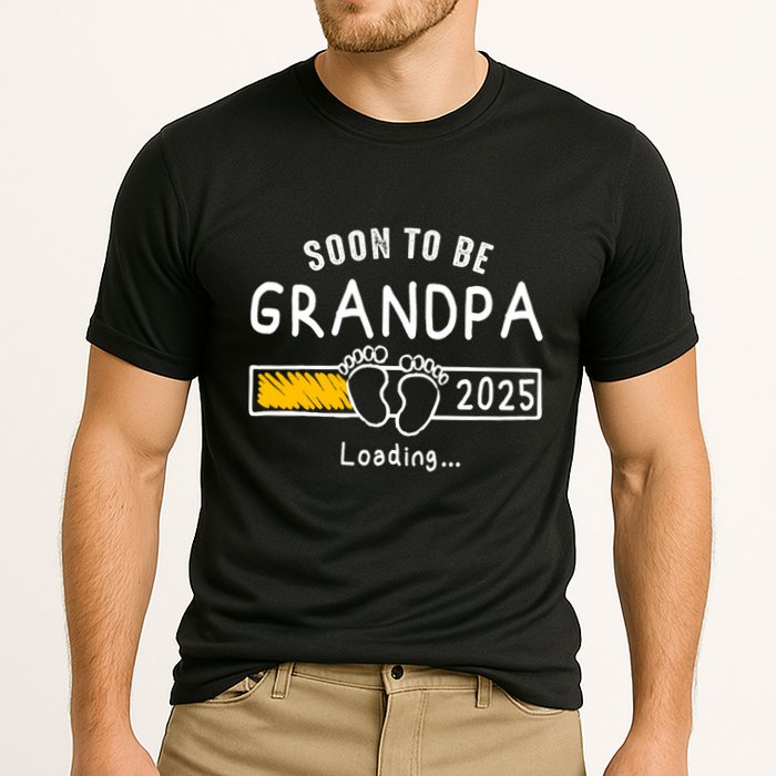 Soon To Be Grandpa 2025 Loading Promoted To Grandpa 2025 Performance Shirt