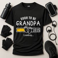 Soon To Be Grandpa 2025 Loading Promoted To Grandpa 2025 Performance Shirt