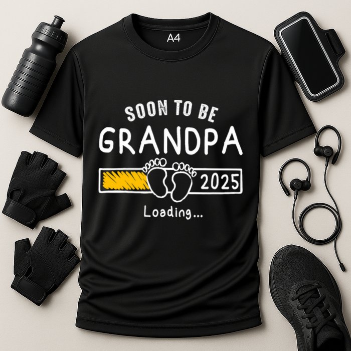 Soon To Be Grandpa 2025 Loading Promoted To Grandpa 2025 Performance Shirt