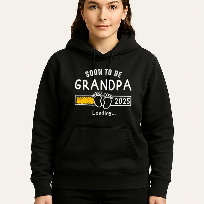 Soon To Be Grandpa 2025 Loading Promoted To Grandpa 2025 Hoodie