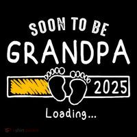 Soon To Be Grandpa 2025 Loading Promoted To Grandpa 2025 Apron