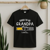 Soon To Be Grandpa 2025 Loading Promoted To Grandpa 2025 T-Shirt