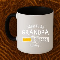 Soon To Be Grandpa 2025 Loading Promoted To Grandpa 2025 Mug