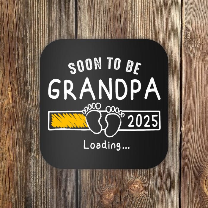 Soon To Be Grandpa 2025 Loading Promoted To Grandpa 2025 Coaster