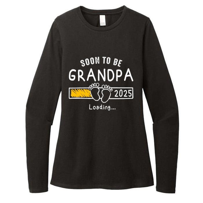 Soon To Be Grandpa 2025 Loading Promoted To Grandpa 2025 Womens CVC Long Sleeve Shirt