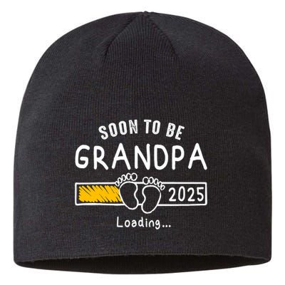 Soon To Be Grandpa 2025 Loading Promoted To Grandpa 2025 Sustainable Beanie