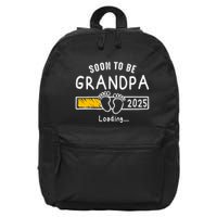 Soon To Be Grandpa 2025 Loading Promoted To Grandpa 2025 16 in Basic Backpack