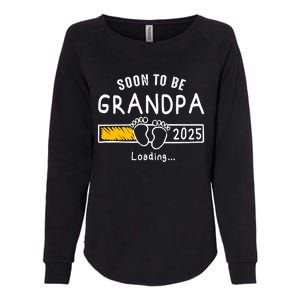 Soon To Be Grandpa 2025 Loading Promoted To Grandpa 2025 Womens California Wash Sweatshirt