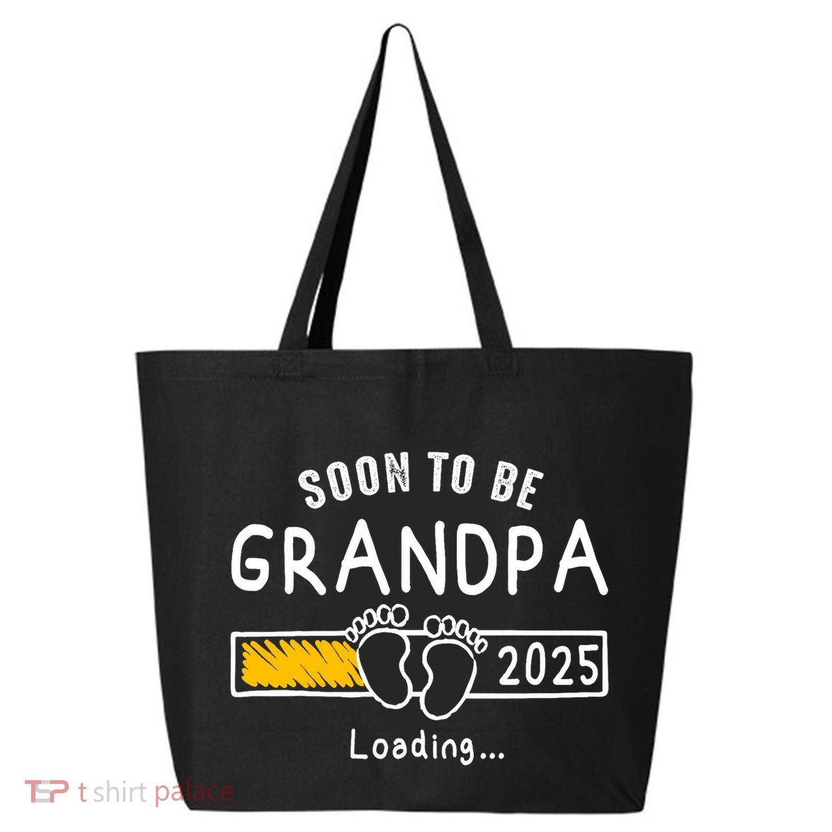 Soon To Be Grandpa 2025 Loading Promoted To Grandpa 2025 25L Jumbo Tote